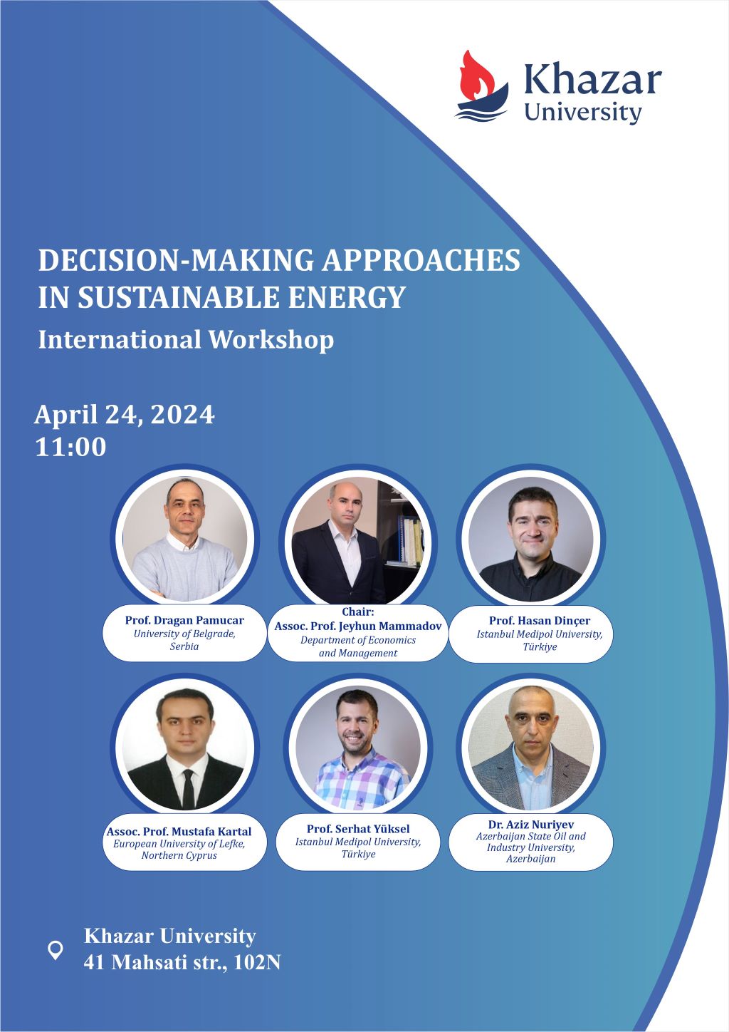 International Workshop on Decision-making Approaches in Sustainable Energy